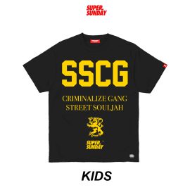 KIDS SSCG CRIME YELLOW ON BLACK