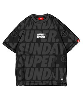 SCALE BOXY BLACK TEE