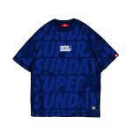 SCALE BOXY DARK BLUE TEE