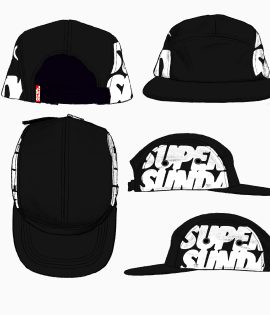 TYPO1 MELT CAMP CAP BLACK