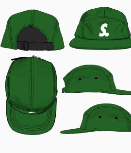 EMBOSS SOGO CAMP CAP DARK GREEN