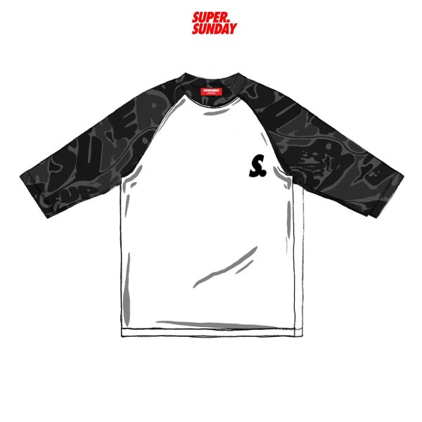 CAMO RAGLAN BLACK CAMO RAGLAN BLACK