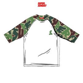 SUPERSUNDAY CAMO RAGLAN GREEN 26
