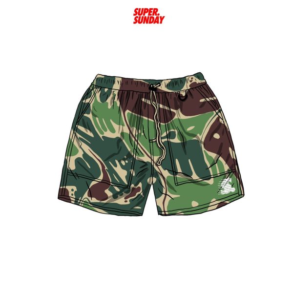 CAMO SHORT PANTS GREEN CAMO SHORT PANTS GREEN