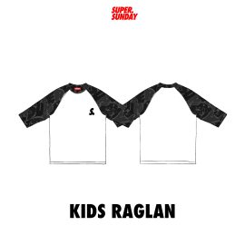 SUPERSUNDAY KIDS CAMO RAGLAN BLACK 26