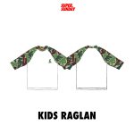 SUPERSUNDAY KIDS CAMO RAGLAN GREEN 26