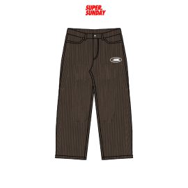 CLUB CORD REG BROWN PANTS